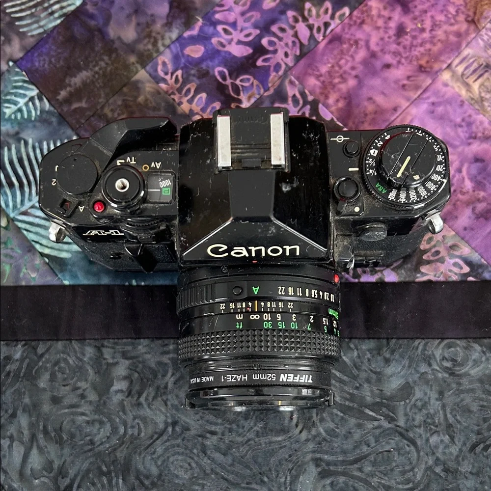 Canon A-1 Black 35mm Film Camera
